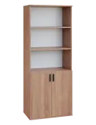 LN 5 - 7DN kancelářská skříň, 2-dveřová/nika, 1822x720x400, dub bardolino